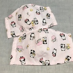 夏マスク　子供用2枚セット　パンダ柄
