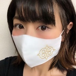 ひんやり冷感ガーゼ❄️アイヌ文様-4🅰️洗える抗菌マスク😷刺繍無料送料込み💌即日発送📮5種類からお選びください。超特大、特大、男女兼用、女性用、お子様