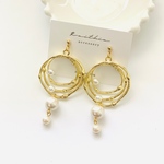 うずまき × パール ピアス/イヤリング
