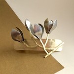 【再販・受注制作】白木蓮のバレッタ