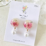 SALE！バラとパールのピアス