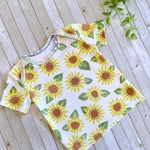 ひまわり柄🌻ベビーtシャツ