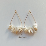 贅沢シェル❁ピアス＆イヤリング