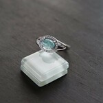 グランディディエライト　ホリゾンタルCZリング　SILVER925