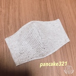 きれいめふんわりワッフルマスク　グレー　⭐︎シンプルマスク夏用