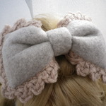ハンドメイド大きめりぼんヘアゴム