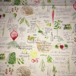 キャンバスプリント生地　ベジタブル