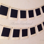 【再販】ポラロイド風PhotoGarland＊フォトガーランド＊ベージュ