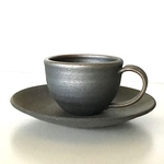 コーヒーカップ　(炭化焼成)    no,104