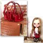 ﾐﾆﾐﾆdollｷｬﾘｰﾊﾞｯｸﾞ♡ﾚｯﾄﾞ