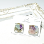 天然石イヤリング