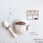 おうちカフェのふわふわマグネット。・＊ﾟ･