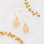 14kgf Vintage Beige Moonstoneピアス