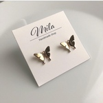 バタフライゴールドピアス／イヤリング