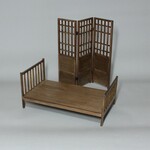 予約品(オーダー品)セミダブルベッド (B)＆ 衝立