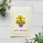 花束のバースデーカード 🌼