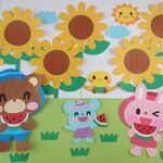 hiro-0829様専用♪壁面飾り♪ 特大♪ ひまわり♪