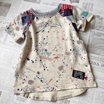   [110] elmo様専用＊スラッシュステッチ柄boysTシャツ&ドロップT