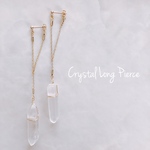 crystal long earring（aurora）