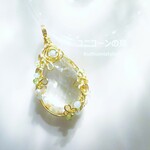 ヒマラヤ産水晶・ファセットカットペンダント（ワイヤージュエリー☆ワイヤーアクセサリー☆ワイヤーラッピング天然石ネックレス）