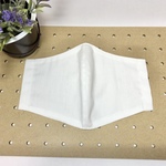 お徳用！！夏専用マスク白色 接触冷感タイプ 1セット（5枚入）マスク用ゴム付　【肌触りもよくひんやりと感じるマスクです】