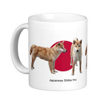 柴犬と日の丸のマグカップ