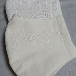 ◆2枚入り　夏マスク  コットンレース　冷感 ハンドメイド　立体マスク　ゴム付き　おしゃれ　お手頃価格