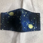 夏用お子様マスク　宇宙柄