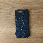 *受注製作*ミナペルホネン*タンバリン*ネイビー×ネイビー*mina perhonen*iPhoneケース*iPhoneカバー*スマホケース*スマホカバー