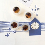 9124 ポーランド インポートボタン 21mm×4個 フロスティ　tortoise 