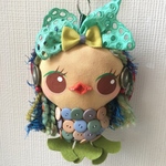 あまびえ様のぬいぐるみ。アンティーク仕上げ