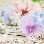 再販1❕🆕キッズ用✨ゆめかわ♡チュールリボンのシュシュ