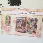 フラワーチケットフレークシール