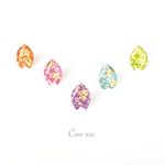 和柄 桜の花びら一枚ピアス【1粒からの販売】
