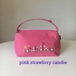【再販10‼️】ピンクのストロベリーキャンドルbag