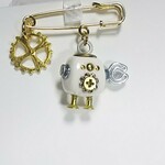 ☆プチロボぶろーち 2号(ゴールド)