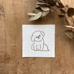 首かしげ トイプードル いぬ はんこ 犬 スタンプ ハンコ うちの子  消しゴムはんこ スタンプ  お名前ハンコ お名前スタンプ お名前はんこ 名入れ