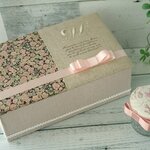 リバティと白糸刺繍Mのボックス　