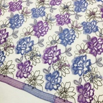 オーガンジー刺繍生地/送料無料