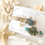 海のミニヘアクリップセット＊C