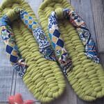 布ぞうり：yumiekuma56さまご予約品＊苅安かりやす23.5cm/Polish
