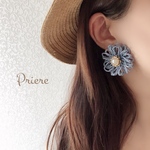 ＊デニムフラワーアクセサリー(ピアス・イヤリング・チタンピアス)＊