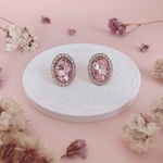 キャンディビジューピアス -clear peach-