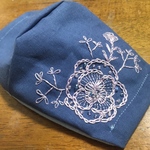 花の刺繍マスク  再販はありません