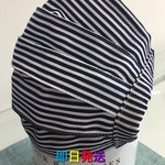 夏用　涼しいプリーツマスク　ノーズワイヤー＆ゴム付き　