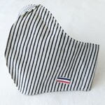 児島デニム  ヒッコリー  おしゃれ  マスク   男性  ガーゼ  ワイヤー入り   大人   立体   