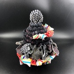 和風モロッコカゴS 黒系花火イメージ