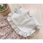 ●maka様専用●★フリルベスト✳リバーシブル＊８０🌼【送料無料】マーガレット刺繍・マッシュルーム