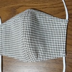 ワイヤー入り冷感マスク*接触冷感*麻*女性用茶