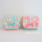 マチ付き移動ポケット☆ちょうちょがいっぱい☆ティッシュケース☆ミニティッシュケース